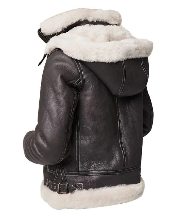 Women-Brown-Shearling-Fur-Jacket-With-Hood
