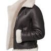 Women-Brown-Shearling-Fur-Jacket-With-Hood
